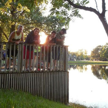 Lake Sch-Nepp-A-Ho campground on its private lake