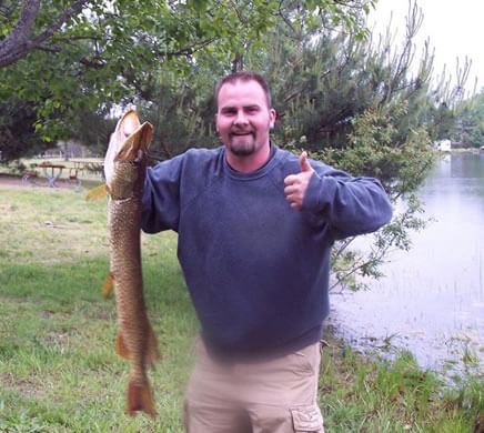 Fishing success on the private lake