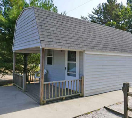 Furnished sleeping cabins